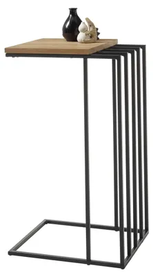 Produktbild von Beistelltisch Juba | 40x35 | Eiche massiv / schwarz