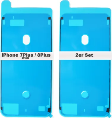 Produktbild von 2x iPhone 7 Plus Rahmen LCD Display Kleber Dichtung Klebefolie Wasserdichtung Adhesive Weiß Weiss