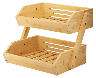 Obrázok produktu pre Bambusová miska na ovocie so 2 úrovňami na uskladnenie