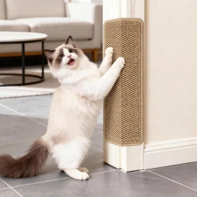 Immagine prodotto di Tappetino antigraffio per gatti in sisal, 50 x 20 cm, con nastro adesivo, per il montaggio a parete