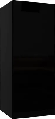 Produktbild von Furnitech Wohnwand Wohnzimmer - Hängend Wohnwand Modern - Regale und TV Schrank - Wohnzimmer Möbel (GS4, Schwarz)