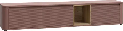 Produktbild von Furniture24 Fernsehschrank Breathtaker Bthth141-Q191 Tv - Schrank Lowboard Terrakotta / Mauvella Eiche