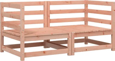 Obrázok produktu pre vidaXL Rohové záhradné pohovky 2 ks 70x70x67 cm z masívneho dreva duglasky