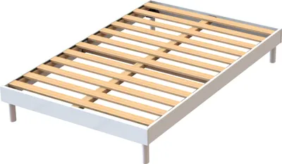 Image de Cadre de lit Tibor 12 lattes 160x200 - blanc