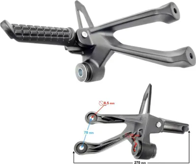 Immagine prodotto di Poggiapiedi (set passeggero destro) VOGE 125R (312160184-0001)