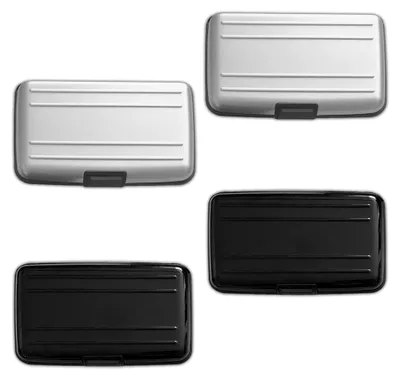 Produktbild von 4X Aluminium Kartenetui Alu EC Bank Karten Etui Kreditkartenetui RFID Blocker