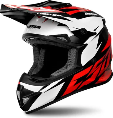 Produktbild von Crosshelm Cup Two, Cassida rot, weiß, schwarz für Erwachsene Größe XL