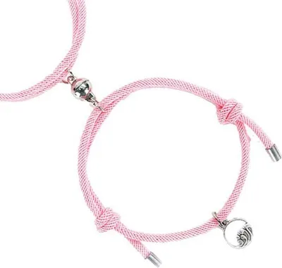 Obrázok produktu pre Náramky priateľstva "Pretty in Pink" - sada 2 kusov