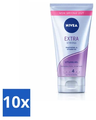 Produktbild von 10 x NIVEA Extra Strong Styling Gel - 150 ml - Vorteilspackung - 10 Stücke