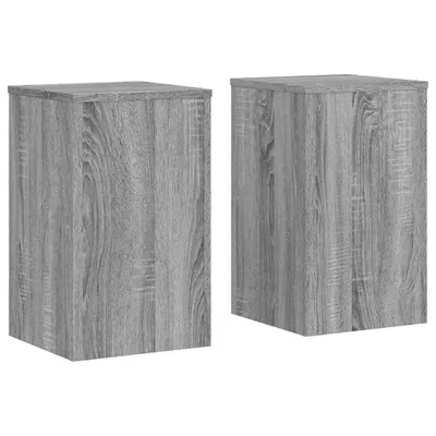 Obrázok produktu pre Stojany na rastliny 2 ks sivé sonoma 30x30x50 cm kompoz. drevo