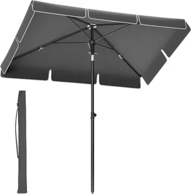 Produktbild von SONGMICS Sonnenschirm, ampelschirm, 200 x 125 cm UPF 50+ Sonnenschutz