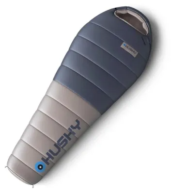Produktbild von Husky Mumienschlafsack Daunen Dopy 2024 -25°C - 220 cm - Blau mit Grau