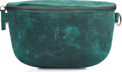 Produktbild von Paolo Peruzzi T-36-GR Gürteltasche aus grünem Leder für Damen