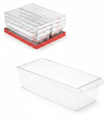 Immagine prodotto di Set 6 Organizer Frigo e Cassetti HEMAX | Vassoi Contenitori Multiuso