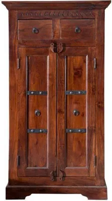 Produktbild von MASSIVMOEBEL24.DE Schrank Akazie 72x38x132 nougat lackiert OXFORD #525
