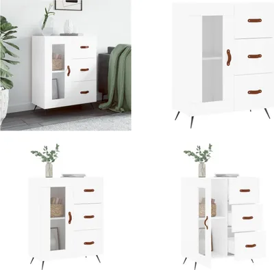 Obrázok produktu pre vidaXL Príborník biely 69,5x34x90 cm Materiál na báze dreva - Príborník - Príborníky - Skriňa