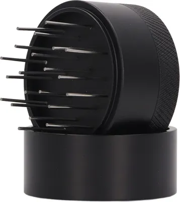 Image de Distributeur d'aiguilles à café Distributeur d'aiguilles à café en acier inoxydable résistant à la rouille avec base pour les cafés et la maison 51MM