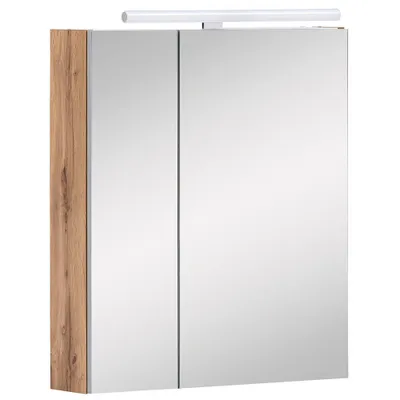 Obrázek produktu pro MÖBELPARTNER Zrcadlová skříňka Duo 146542 dub venkovský, bílá 60,0 x 16,0 x 75,0 cm