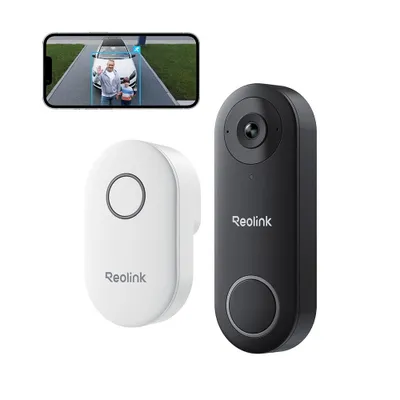 Zdjęcie produktu dla Reolink 2K+ 5MP wideodomofon WLAN z dzwonkiem, wykrywaniem osób, dwuzakresową siecią WLAN 2,4/5 GHz, IP65