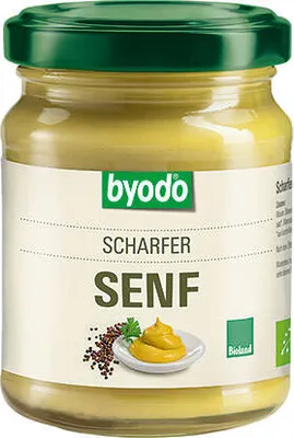Produktbild von byodo Byodo Scharfer Senf extra scharf cremiger Senf mit feuriger Schrfe -  - 125ml