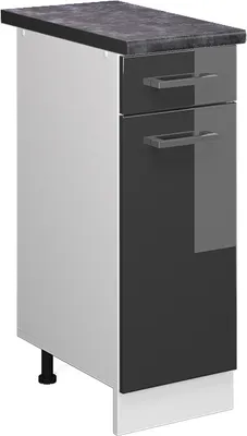 Immagine prodotto di Mobiletto base per cucina Vicco R-Line Antracite lucido 30 cm , PL Antracite, Model 45517