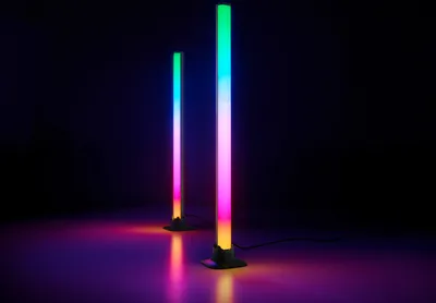 Produktbild von Große LED RGB Tischlampen für indirekte Gaming Beleuchtung neben Fernseher & PC