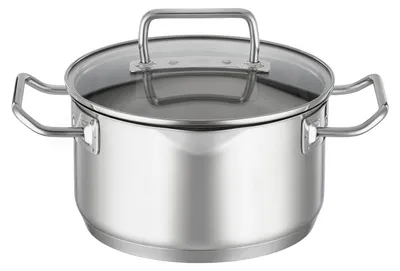 Immagine prodotto di Casseruola per saltare universale in acciaio inox 18/10 - 20 cm - 3,4 l - Coperchio in vetro - Adatta a induzione