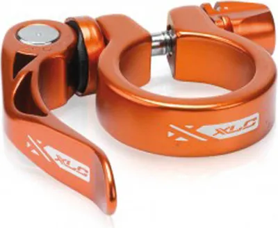 Produktbild von XLC PC-L04 Sattelstütz-Klemmring Ø 31,6 mm, mit Schnellspanner, orange