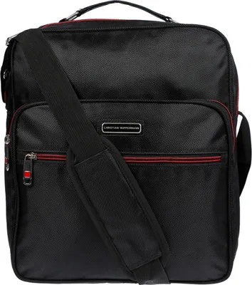 Produktbild von Christian Wippermann Flugbegleiter Umhängetasche Arbeitstasche Herren Tasche Schwarz im Hochformat
