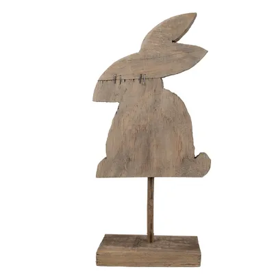 Immagine prodotto di Clayre & Eef figura decorativa coniglio 14x8x32 cm legno marrone