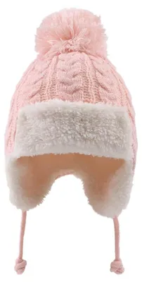 Imagen del producto de Gorro para bebé con orejeras, forro interior de forro polar para mayor calidez, adecuado para niños de 0 a 12 meses