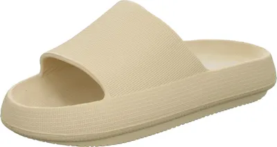Produktbild von Sneakers Damen-Badepantolette Beige, Farbe:beige/schlamm, EU Größe:40