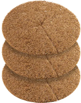 Produktbild von NUGATI Kokos-Mulchscheibe Kübelabdeckung Winterschutz für Topfpflanzen/Pflanzenschutzmatte/Unkrautschutzmatte, Kokosdisk (50cm - 3 Stück)