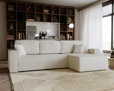 Produktbild von Sofa VENUS 3 283x107 - mit schlaffunktion - Farben zur Auswahl - modernen Couch - Stoff Magic Velvet 2211 Dunkelblau