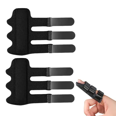 Produktbild von Cool-i® Verstellbare Fingerschiene mit Aluminiumstreifen – Fingerstütze zur Ruhigstellung, atmungsaktiv, Universalgröße, 2 Stück