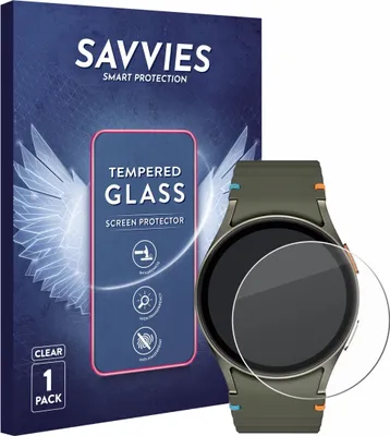 Produktbild von Savvies Schutzglas für Samsung Galaxy Watch 6 / 7 / 8 (40 mm) Displayschutz 9H Glas klar transparent