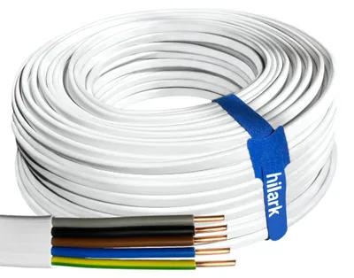 Produktbild von Flaches Installationskabel YDYp 5x2,5 mm² 20m