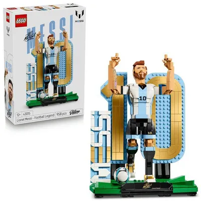 Produktbild von LEGO Lionel Messi, Fußballlegende, Baukasten, ab 10 Jahren, Dekoration für Kinderzimmer, Edition 43015