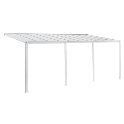 Obrázek produktu pro Juskys Hliníková stříška "Borneo" 6x3m, bílá / transparentní