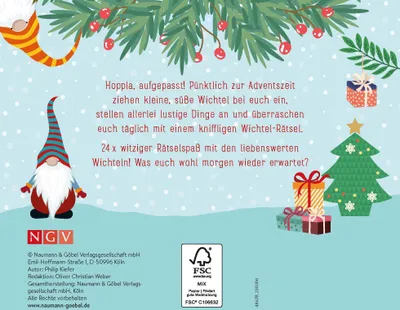 Produktbild von 24 Wichtel-Rätsel | Advents-Rätselspaß mit den Wichteln