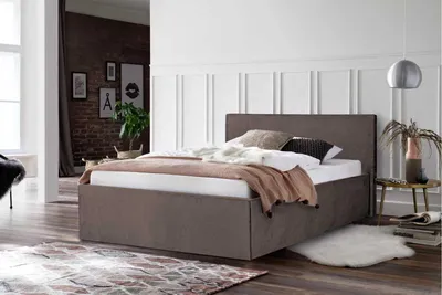 Produktbild von Polsterbett bali Dunkelbraun 200 x 200 x 40 cm Stauraum Ohne Matratze und Lattenrost