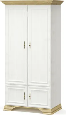 Obrázek produktu pro nabbi Dvoudveřová šatní skříň Igins W-2D - sosna Andersen / dub zlatý