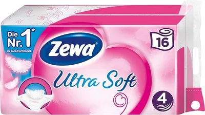 Zdjęcie produktu dla Zewa 29311 Zewa Toilettenpapier Ultra Soft 4-lagig 16 Rollen