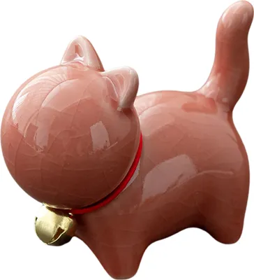 Produktbild von Katzentoiletten-Schraubenkappen, dekorative Katzen-Frosch-Keramikabdeckungen, Eisriss-Finish, antikes chinesisches blau-weißes Porzellan, Technologie, Badezimmer-Ornamente, Tiere
