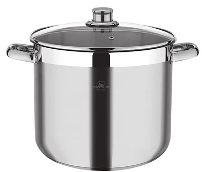 Produktbild von Bemus XXL-Jumbotopf BenVita ECOLine 17 Liter, Edelstahl rostfrei, Kochtopf mit Glasdeckel