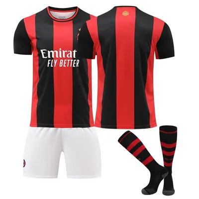 Immagine prodotto di No name no number Maglia da calcio da casa del Milan 26-27 per bambini e adulti TAGLIA:S
