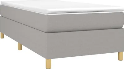 Obrázok produktu pre vidaXL Box spring bed frame light grey 80x200 cm fabric