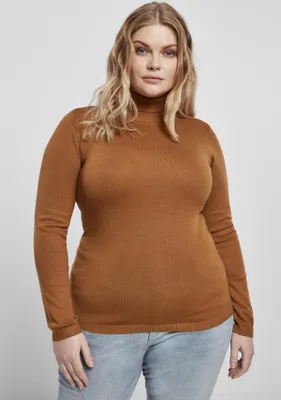 Produktbild von Urban Classics TB3781 | Ladies Basic Turtleneck Sweater Langarmshirt Damen - Farbe: Toffee - Größe: S