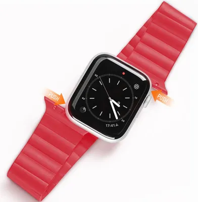Obrázok produktu pre Magnetický remienok Dux Ducis Watch Band kompatibilný s hodinkami Apple Watch 7/6/5/4/3/2 / SE (45 x 44 x 42 mm) Red