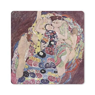 Produktbild von MuchoWow® Mauspad Mousepad Die Jungfrau - Gustav Klimt 20x20 cm - Mousepads - Maus Mat - Pad - Mausunterlage - Desk Mat - Bureauartikeln